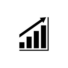 business graph logo icon template, chart vector element