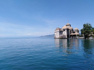 Switzerland Lake geneva sunny weather