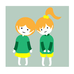 仲良し女の子二人