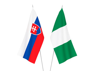 Nigeria and Slovakia flags