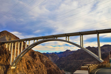 Bridge and bypass highway at Hoover Dam