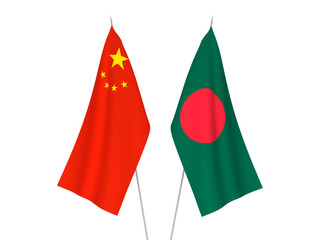 China and Bangladesh flags