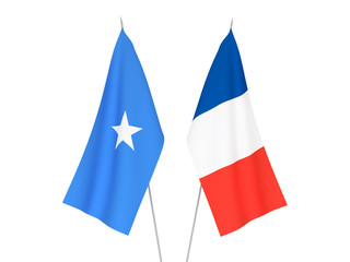 France and Somalia flags