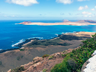 Isla Graciosa desde Lanzarote. Islas Canarias. España. Europa.