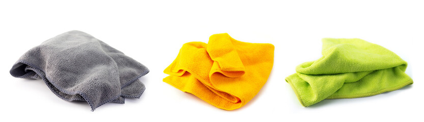 Collection of Microfiber Cleaning Cloth.