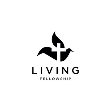 bird vector logo. Church logo vector