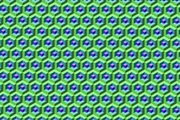 Fototapeta na wymiar Isometric cube pattern background. Geometric shape pattern. Vector illustration.