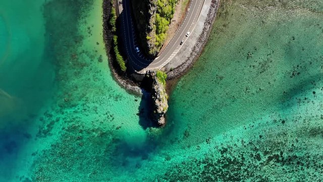 Maconde point aerial view in Mauritius Island