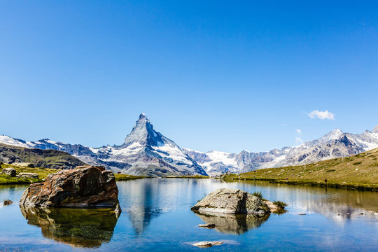 Enjoying the view of the Matterhorn