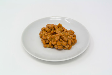 Natto, fermented soybeans, japanese traditional healthy food