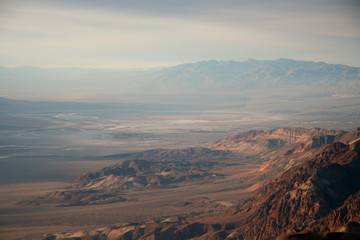 Dante's View in Death Valley National Park dramatic panoramic view of the in Death Valley basin
