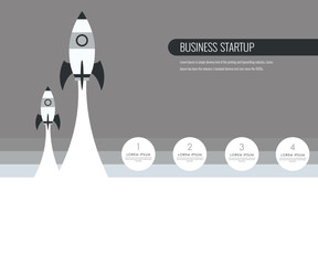 Business concept. Start up template.