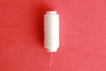 sewing thread white clothes