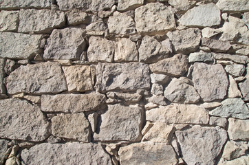 Old stone wall  closeup
