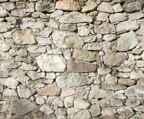 Old stone wall  closeup