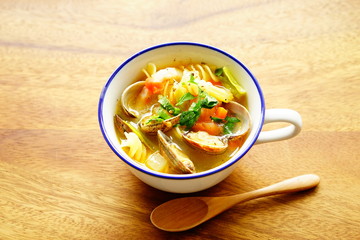 アサリのミネストローネ