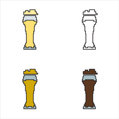 glass of beer icon isolated illustration.symbol for website design