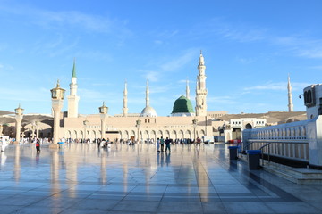 Medina/Saudi Arabia - 13 December 2019: Prophet Mohammed Mosque, Al Masjid an Nabawi - Medina -...