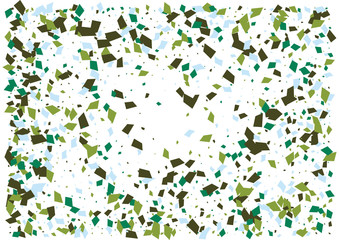 Festive color rectangle confetti background. Abstract frame confetti texture for holiday, postcard, poster, website, carnivals, birthday and children's parties. Cover confetti mock-up. Wedding card