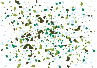 Festive color rectangle confetti background. Abstract frame confetti texture for holiday, postcard, poster, website, carnivals, birthday and children's parties. Cover confetti mock-up. Wedding card