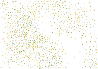 Festive color rectangle confetti background. Abstract frame confetti texture for holiday, postcard, poster, website, carnivals, birthday and children's parties. Cover confetti mock-up. Wedding card