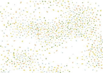 Festive color rectangle confetti background. Abstract frame confetti texture for holiday, postcard, poster, website, carnivals, birthday and children's parties. Cover confetti mock-up. Wedding card