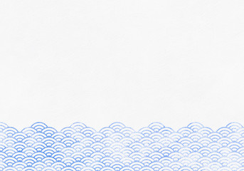 背景 青海波 波 海 伝統 模様 和風 和柄 図案 壁紙 素材 テクスチャー 茶 ブラウン Wall Mural Wdw