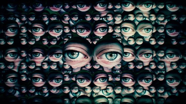 All Eyes Watching You, Grunge Effect Eyeballs
