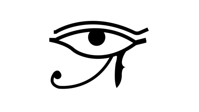  Eye of Horus symbol of the egyptian god Horus, hieroglyph
