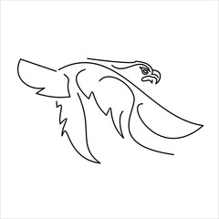 Eagle Logo.Element In Trendy Style.