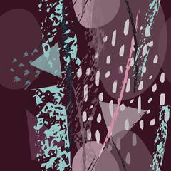 Naklejka premium Collage Contemporary Textures. Artistic Modern
