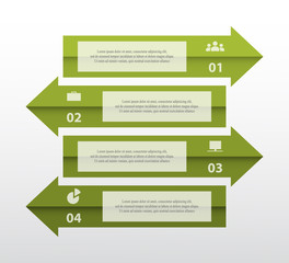 Vector lines arrows infographic.
