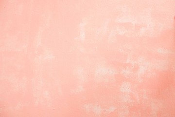 Pink pastel painted wall for background