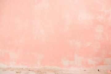 Pink pastel painted wall for background