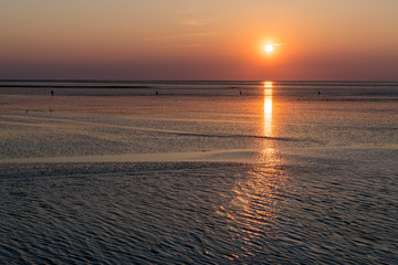 Sonnenuntergang auf der Insel Neuwerk