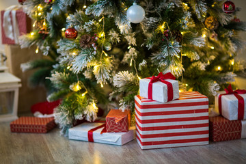 festive christmas and new year decorations