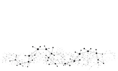 Structure molecule and communication. Dna, atom, neurons. Scientific background for medicine, science technology chemistry.