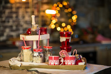 festive christmas and new year decorations