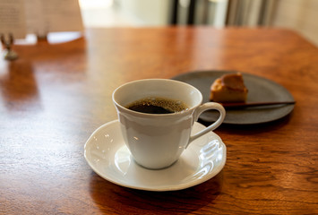 カフェのチーズケーキ