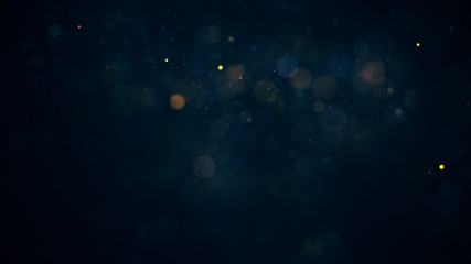 holiday background with coloured glowing particles