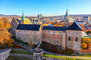 Military building and part of the Akershus Castle and Fortress complex, Oslo, Norway