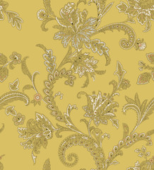 Decorative elegant luxury design.Paisley pattern.