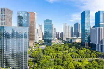 Fototapeta premium view of hangzhou city