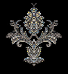 Decorative elegant luxury design.Paisley pattern.