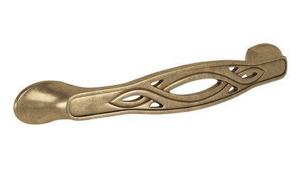 Obraz premium Furniture handle isolated on white background. 3D rendering.