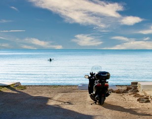 THE MOTORCYCLE AND THE SEA