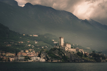 lake Garda Italy looking back to Malcesine