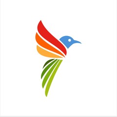 bird logo modern vector graphic