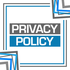 Privacy Policy Blue Grey Random Borders Square 