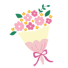 花束　プレゼント　イラスト